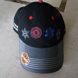 harley davidson hat fire dept sheriff  police emt